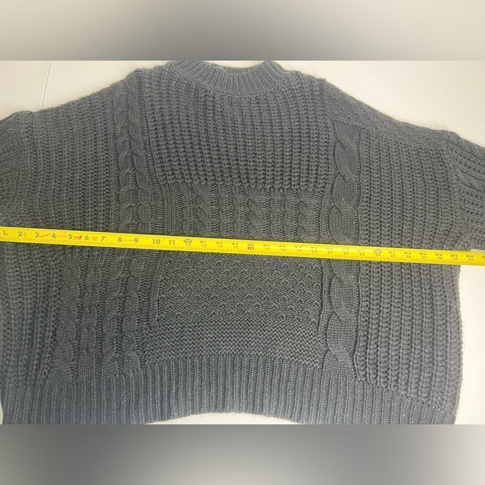 Time and Tru Cable Knit Ballon Sleeve Black Sweater Size  XXL ( 20 ) - Picture 12 of 12